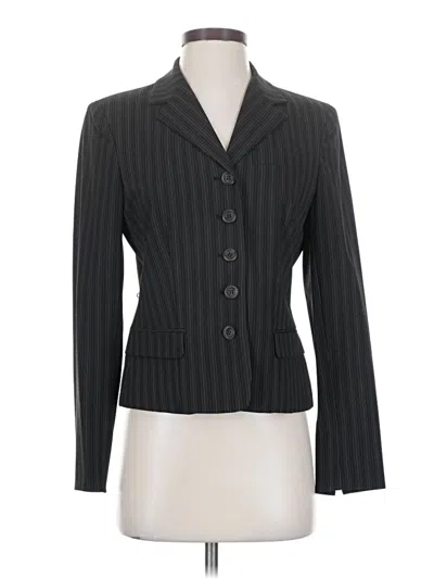 Pre-owned Ak Anne Klein Blazer Jacket In Gray