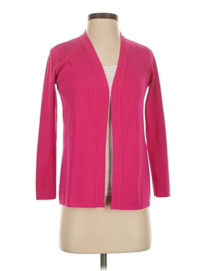 Pre-owned Ak Anne Klein Cardigan Sweater In Pink
