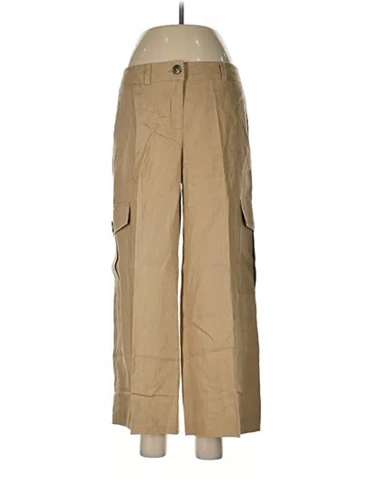 Pre-owned Ak Anne Klein Cargo Pants In Tan