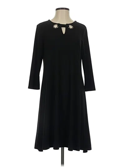 Pre-owned Ak Anne Klein Casual Dress In Black