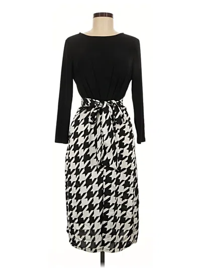 Pre-owned Ak Anne Klein Casual Dress In Black
