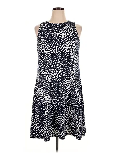 Pre-owned Ak Anne Klein Casual Dress In Blue