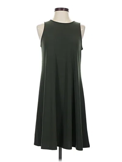 Pre-owned Ak Anne Klein Casual Dress In Green