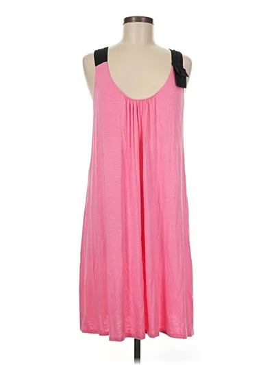 Pre-owned Ak Anne Klein Casual Dress In Pink
