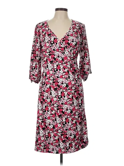 Pre-owned Ak Anne Klein Casual Dress In Pink