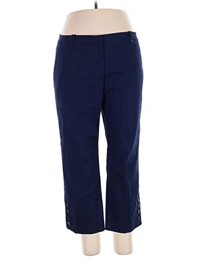 Pre-owned Ak Anne Klein Casual Pants In Blue