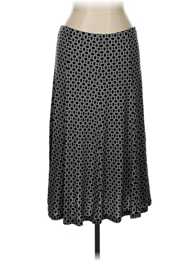 Pre-owned Ak Anne Klein Casual Skirt In Black