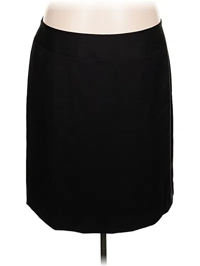 Pre-owned Ak Anne Klein Casual Skirt In Black