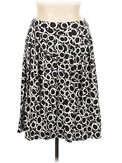 Pre-owned Ak Anne Klein Casual Skirt In Black
