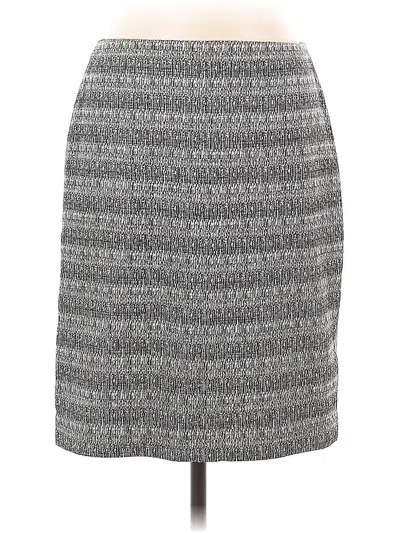 Pre-owned Ak Anne Klein Casual Skirt In Gray