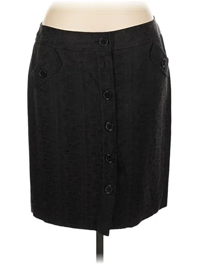 Pre-owned Ak Anne Klein Casual Skirt In Gray