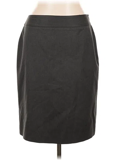 Pre-owned Ak Anne Klein Casual Skirt In Gray