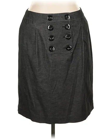 Pre-owned Ak Anne Klein Casual Skirt In Gray