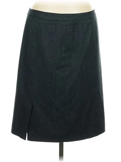 Pre-owned Ak Anne Klein Casual Skirt In Gray