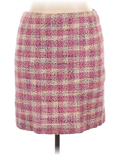Pre-owned Ak Anne Klein Casual Skirt In Pink