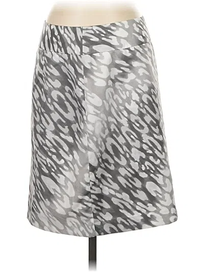 Pre-owned Ak Anne Klein Casual Skirt In Silver