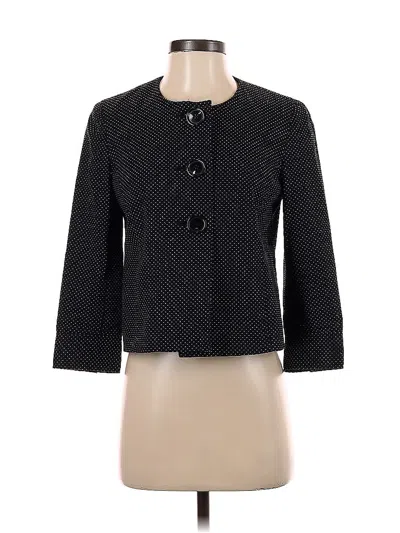 Pre-owned Ak Anne Klein Coat In Black