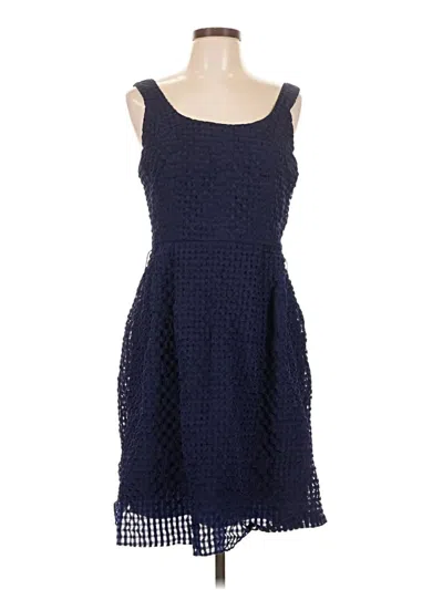 Pre-owned Ak Anne Klein Cocktail Dress In Blue