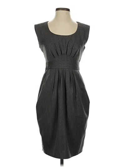 Pre-owned Ak Anne Klein Cocktail Dress In Gray