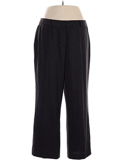 Pre-owned Ak Anne Klein Dress Pants In Black