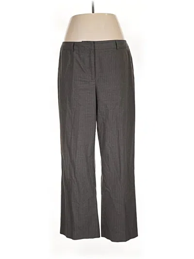 Pre-owned Ak Anne Klein Dress Pants In Gray