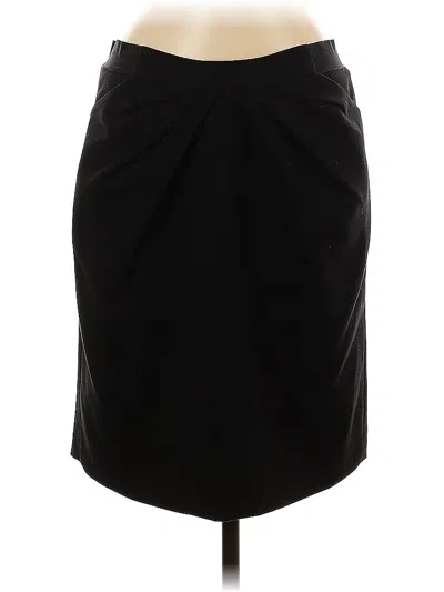 Pre-owned Ak Anne Klein Formal Skirt In Black