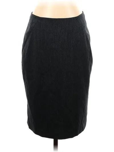 Pre-owned Ak Anne Klein Formal Skirt In Black