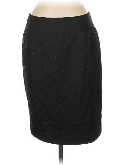 Pre-owned Ak Anne Klein Formal Skirt In Black