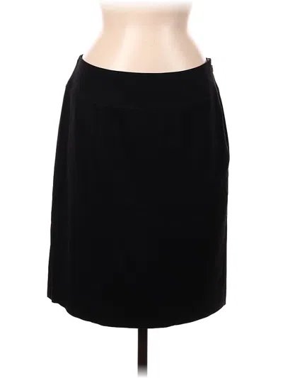 Pre-owned Ak Anne Klein Formal Skirt In Black