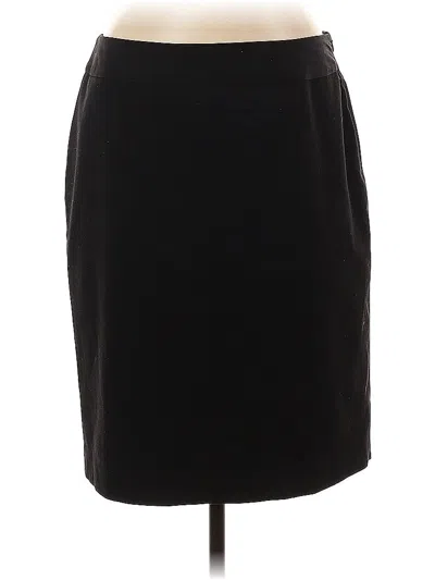Pre-owned Ak Anne Klein Formal Skirt In Black