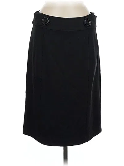 Pre-owned Ak Anne Klein Formal Skirt In Black