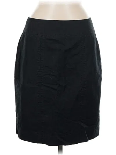 Pre-owned Ak Anne Klein Formal Skirt In Black