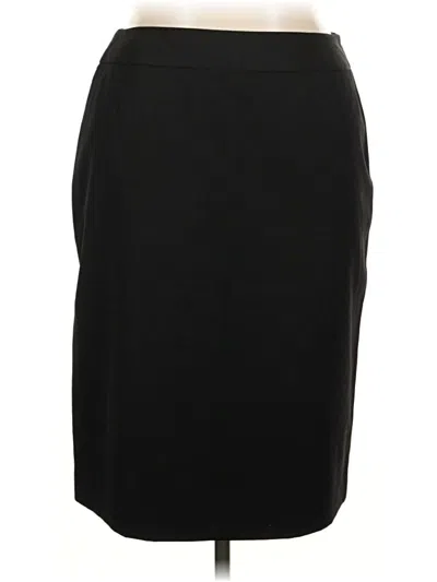 Pre-owned Ak Anne Klein Formal Skirt In Black