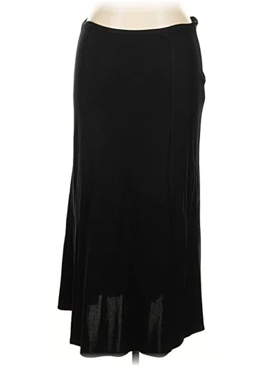 Pre-owned Ak Anne Klein Formal Skirt In Black