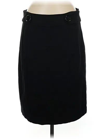 Pre-owned Ak Anne Klein Formal Skirt In Black