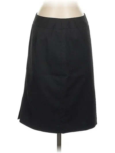 Pre-owned Ak Anne Klein Formal Skirt In Black