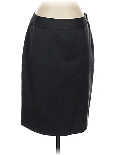 Pre-owned Ak Anne Klein Formal Skirt In Black