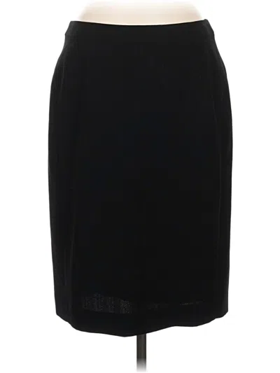 Pre-owned Ak Anne Klein Formal Skirt In Black