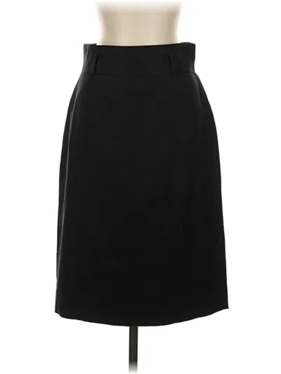 Pre-owned Ak Anne Klein Formal Skirt In Black