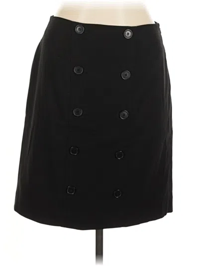 Pre-owned Ak Anne Klein Formal Skirt In Black