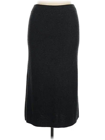 Pre-owned Ak Anne Klein Formal Skirt In Black