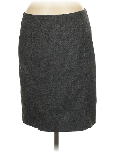 Pre-owned Ak Anne Klein Formal Skirt In Gray