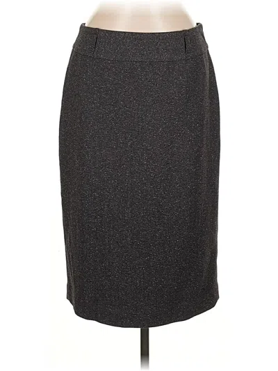 Pre-owned Ak Anne Klein Formal Skirt In Gray