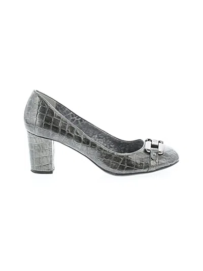 Pre-owned Ak Anne Klein Heels In Silver