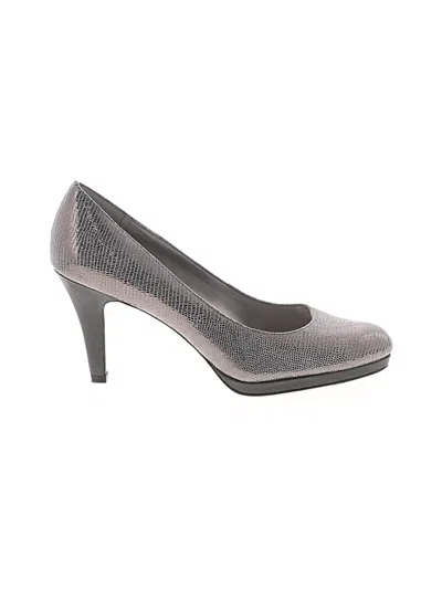 Pre-owned Ak Anne Klein Heels In Silver