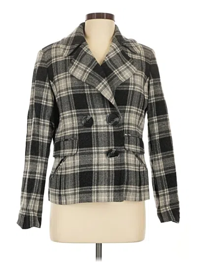Pre-owned Ak Anne Klein Jacket In Gray