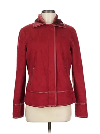 Pre-owned Ak Anne Klein Jacket In Red