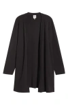 Ak Anne Klein Kissing Front Cardigan In Black