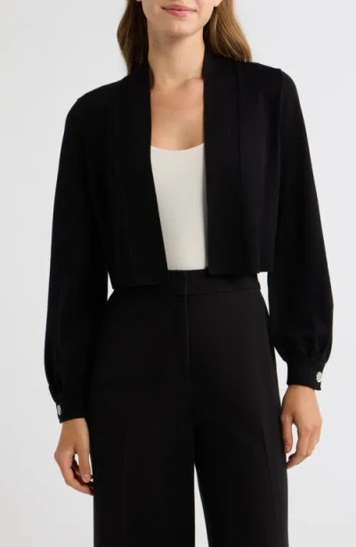 Ak Anne Klein Kissing Front Shrug In Black