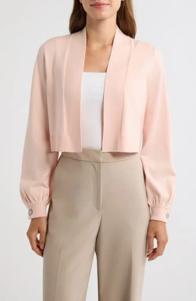 Ak Anne Klein Kissing Front Shrug In Pink